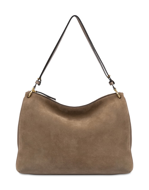 Marlene Big Shoulder Bag In Split Leather 