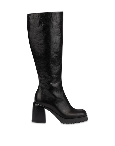 Stivale Annie In Vitello Nero