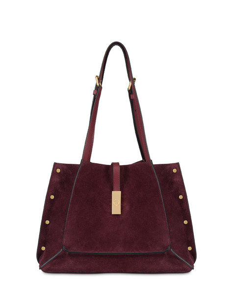 Austin Small Double Handle Bag In Split Leather  Austin Small Double Handle Bag In Split Leather