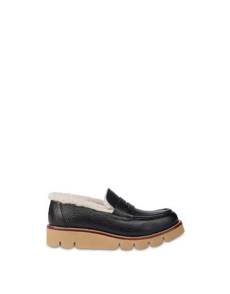Mocassino Dublin In Vitello Granato Nero