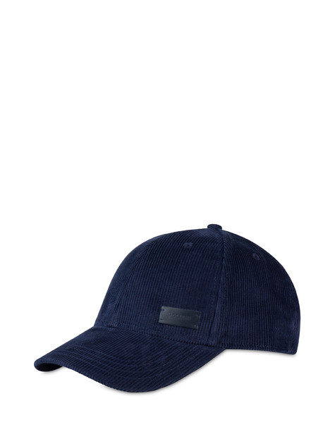 Cappello In Velluto A Coste Blu Cappello In Velluto A Coste Blu