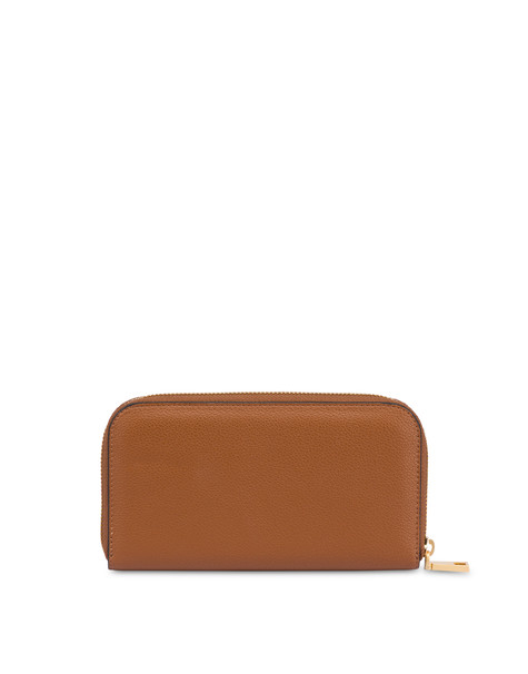 Portafoglio Zip Around Cuoio