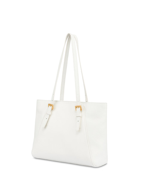 Medium Double Handle Bag Echos Real Leather Avorio