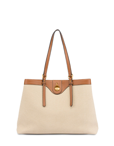 Borsa A Spalla Beige/avorio/cuoio
