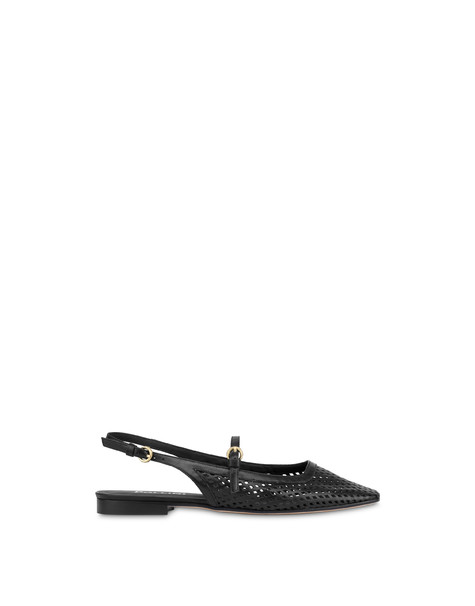 Sling Back Nina In Vitello Nero