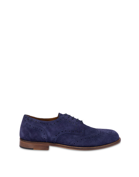 Derby Flexy In Crosta Blu