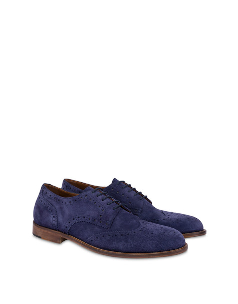 Derby Flexy In Crosta Blu