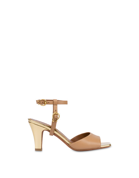 Sandal Muse In Vitello Mocha Mousse/oro