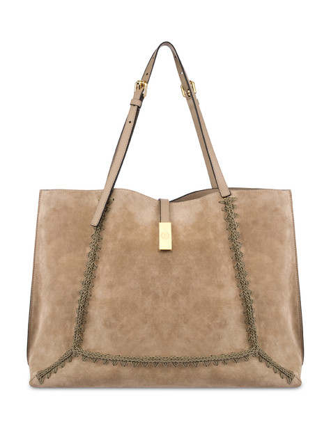 Double Handle Bag Austin In Crosta E Vitello Fango/fango