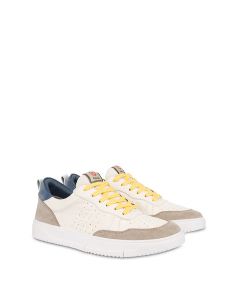 Sneaker Creme/sand/hellblau