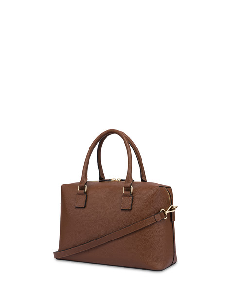 Double Handle Bag Carousel In Pelle Cuoio