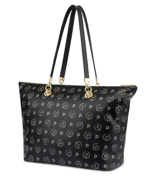 Heritage Logo Shopping Bag Black/black