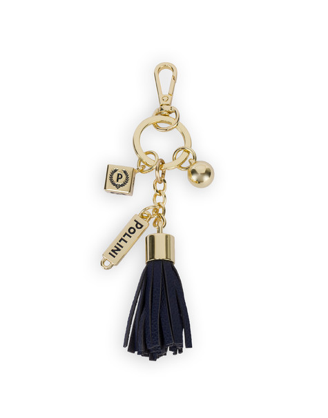 Portachiavi Con Charm Gioiello Blu