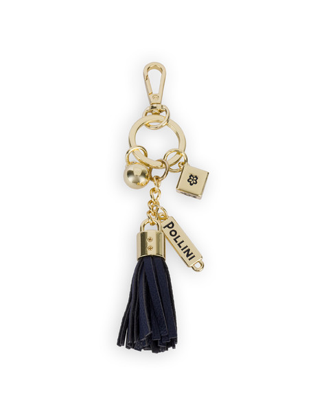 Portachiavi Con Charm Gioiello Blu