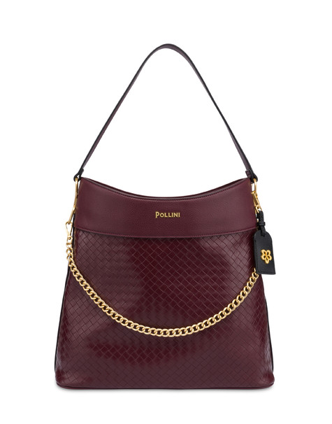 Dublin Shoulder Bag In Pu Bordeaux/bordeaux/black Dublin Shoulder Bag In Pu Bordeaux/bordeaux/black