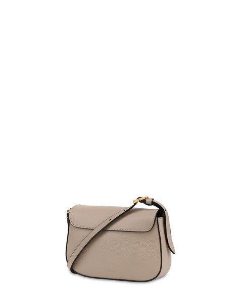 Small Crossbody Fence Bag In Vitello Bottalato Taupe