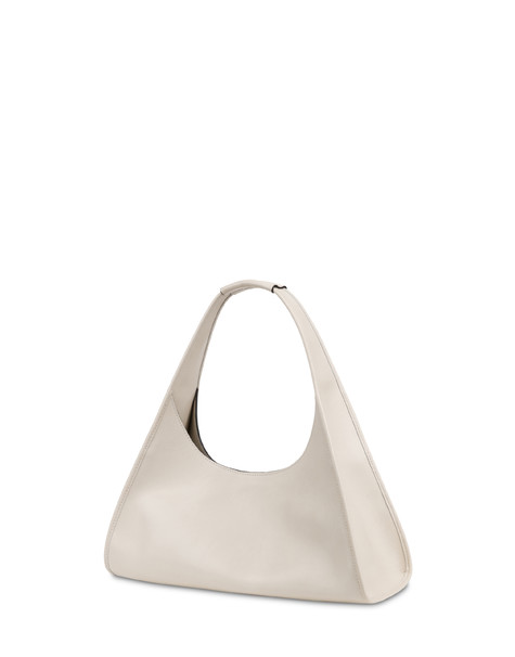 Hobo Bag Amonet In Vitello Avorio