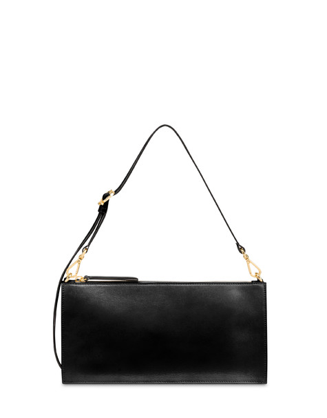 Shoulder Bag Solid In Vitello Nero