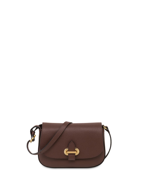 Small Crossbody Fence Bag In Vitello Bottalato T.moro