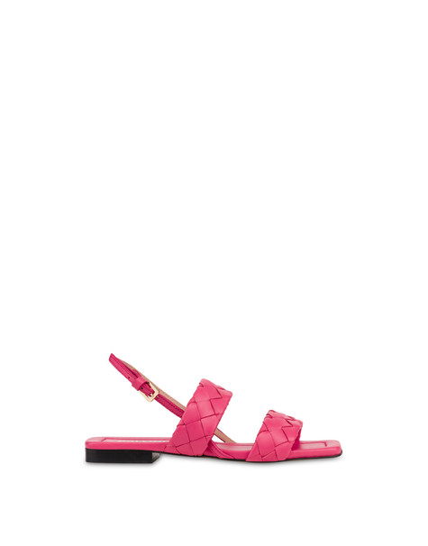 Sandalo Flat Dama In Nappa Loto