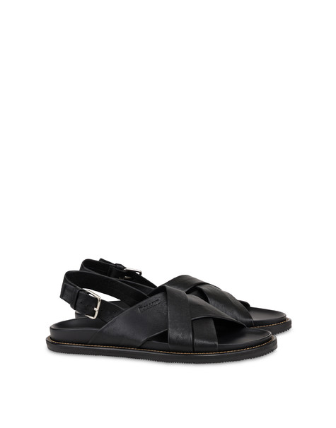 Natural Feeling Vachetta Leather Sandal Black