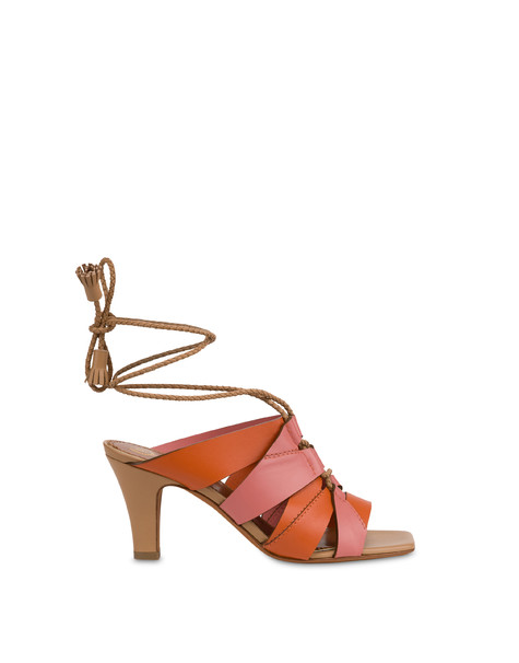 Sandalo Wave In Vitello Terracotta/orchidea/mocha Mousse