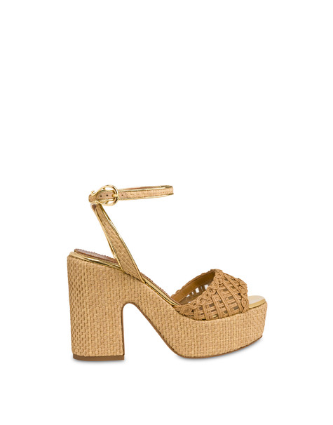 Sandalo Muse In Rafia Beige