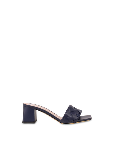 Mule Dama In Nappa Blue