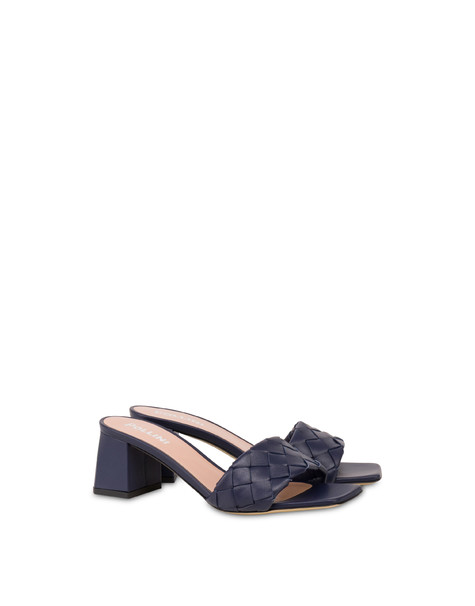 Mule Dama In Nappa Blue