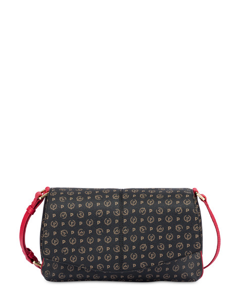 Crossbody Bag In Heritage Logo Nero/lacca