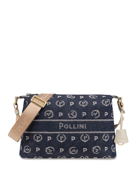 Hobo Bag Heritage Marina In Denim Blu/avorio