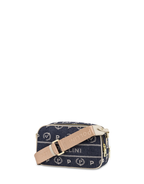 Crossbody Bag Heritage Marina In Denim Blu/avorio