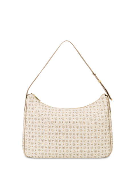 Heritage Hobo Bag In Soft Relief Ivory/ice