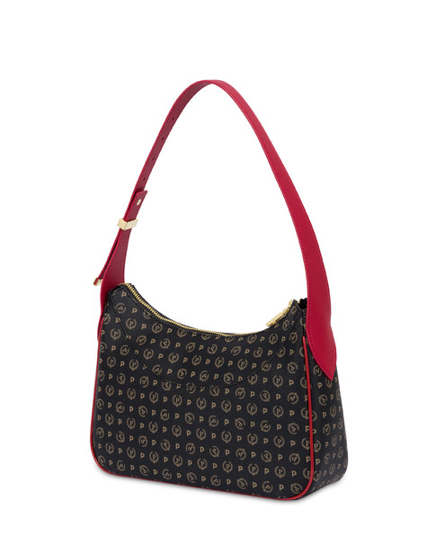 Hobo Bag Heritage In Soft Relief Nero/lacca