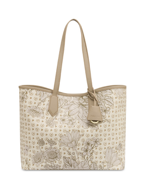 Heritage Botanical Shopping Bag Ivory/ice