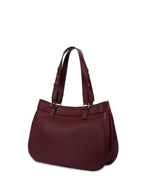 Charmy Shoulder Bag In Pu And Heritage Pvc Burgundy/black