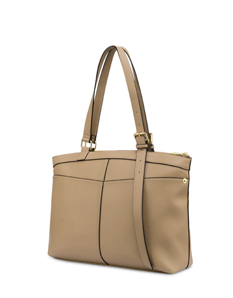 Indigo Shoulder Bag In Pu Taupe/taupe