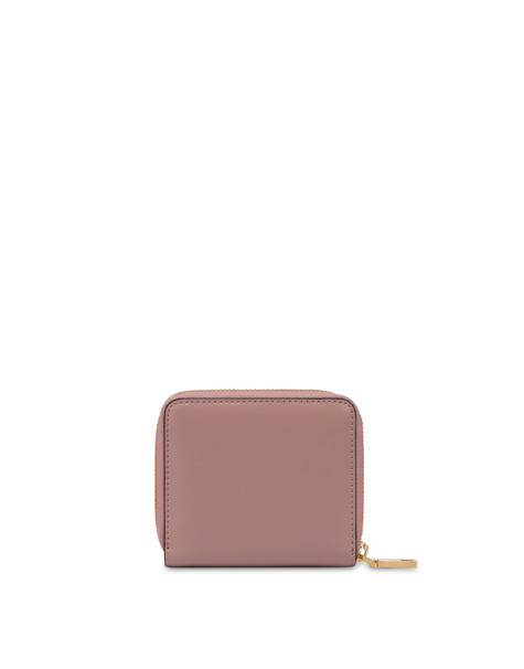 Piccolo Portafoglio Con Logo In Metallo Rosa Antico