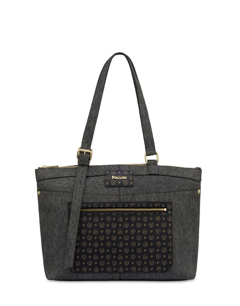 Schultertasche Indigo Aus Pu 