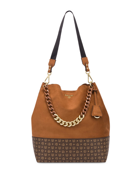 Borsa A Spalla Darlene In Heritage Pvc Tan/marrone