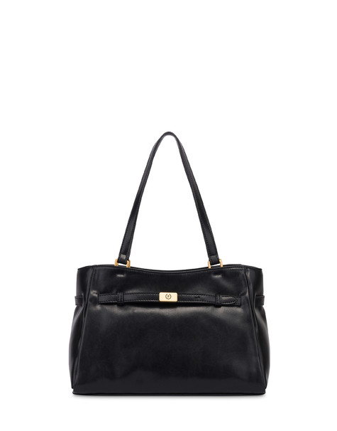 Borsa A Spalla Horizon Small In Lux Plain Pu Nero