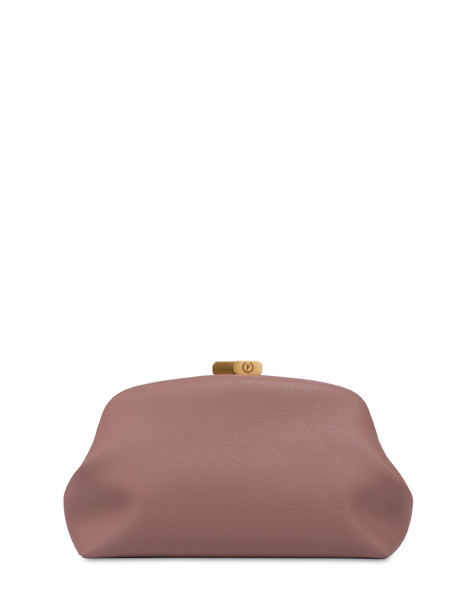 Cloud Clutch In Mini Grained Pu Old Rose