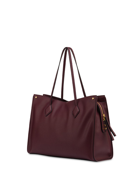 Shopping Bag Drop In Mini Grained Pu Burgundy