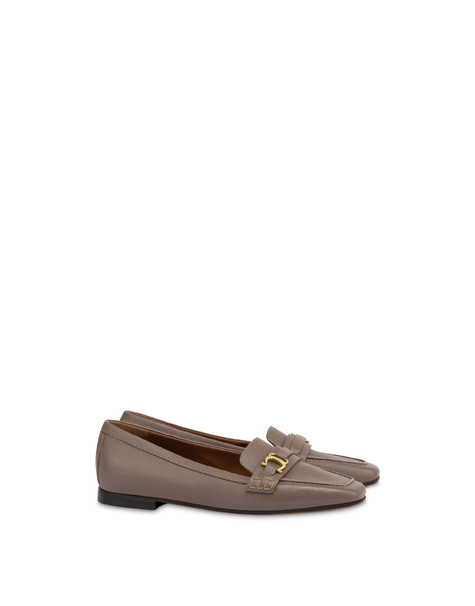 Mocassino Uptown In Vitello Bottalato Taupe
