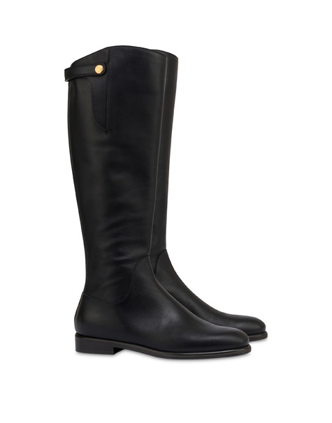 Stivale Cavaliere Varenne In Vitello Nero