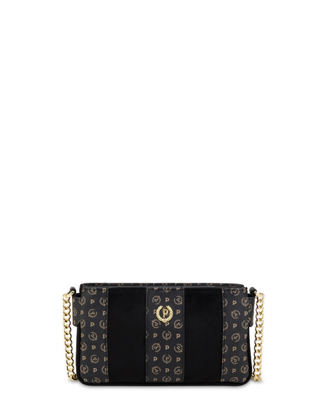Crossbody Bag Interplay In Fabric Suede Ed Heritage Pvc Nero/nero