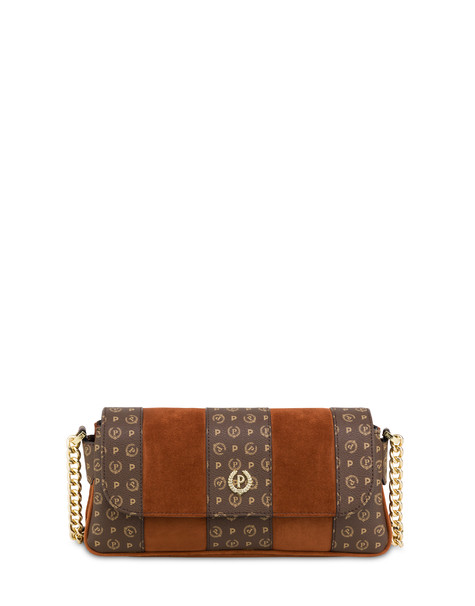 Borsa A Spalla Interplay In Fabric Suede Ed Heritage Pvc Tan/marrone