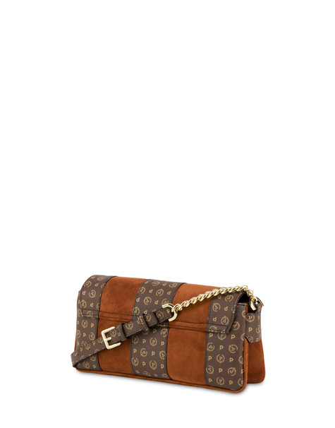 Borsa A Spalla Interplay In Fabric Suede Ed Heritage Pvc Tan/marrone