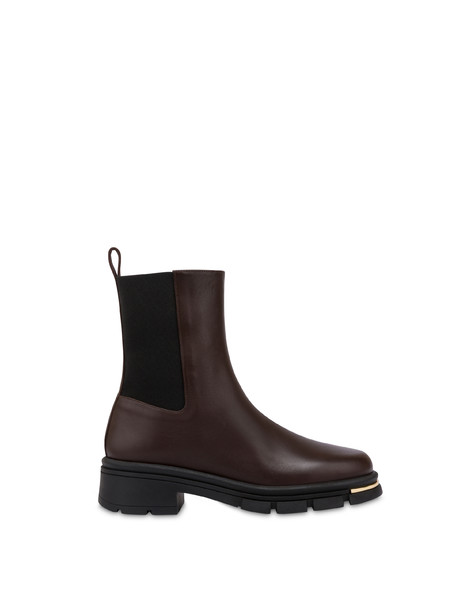 Comfy Calfskin Ankle Boots Ebony