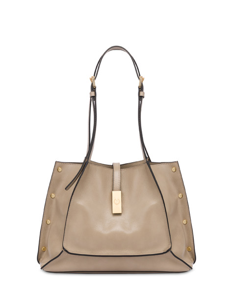 Austin Small Shopping Bag In Calfskin Taupe